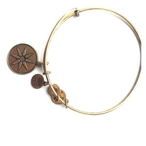 Alex & Ani Gold Compass Bangle